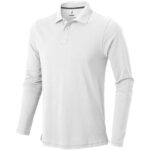 MPG115248 polo de manga larga para hombre blanco punto pique 100 algodon bci 200 gm2 1