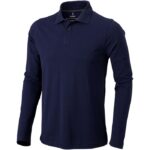 MPG115249 polo de manga larga para hombre azul punto pique 100 algodon bci 200 gm2 1