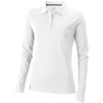 MPG115252 polo de manga larga para mujer blanco punto pique 100 algodon bci 200 gm2 1