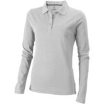 MPG115254 polo de manga larga para mujer gris punto pique 100 algodon bci 200 gm2 1