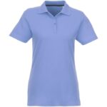 MPG115284 polo de manga corta para mujer azul punto pique 100 algodon bci 180 gm2 2