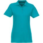 MPG115287 polo de manga corta para mujer azul punto pique 100 algodon bci 180 gm2 2