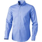 MPG115298 camisa tipo oxford de manga larga para hombre azul oxford 100 algodon 142 gm2 1