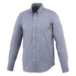 MPG115299 camisa tipo oxford de manga larga para hombre azul oxford 100 algodon 142 gm2 1