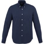 MPG115300 camisa tipo oxford de manga larga para hombre azul oxford 100 algodon 142 gm2 2