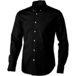 MPG115301 camisa tipo oxford de manga larga para hombre negro oxford 100 algodon 142 gm2 1