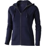 MPG115324 sudadera con capucha y cremallera de mujer azul punto 80 algodon 20 poliester 300 gm2 1
