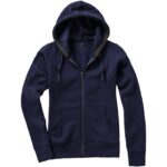 MPG115324 sudadera con capucha y cremallera de mujer azul punto 80 algodon 20 poliester 300 gm2 2