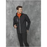 MPG115348 chaqueta softshell para hombre rojo tejido de estiramiento mecanico 100 poliester 250 gm2 5