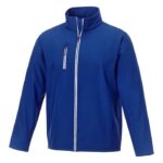 MPG115350 chaqueta softshell para hombre azul tejido de estiramiento mecanico 100 poliester 250 gm2 1