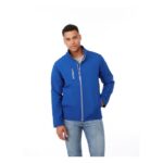 MPG115350 chaqueta softshell para hombre azul tejido de estiramiento mecanico 100 poliester 250 gm2 2