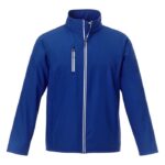 MPG115350 chaqueta softshell para hombre azul tejido de estiramiento mecanico 100 poliester 250 gm2 4