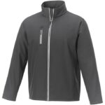 MPG115352 chaqueta softshell para hombre gris tejido de estiramiento mecanico 100 poliester 250 gm2 1