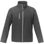 MPG115352 chaqueta softshell para hombre gris tejido de estiramiento mecanico 100 poliester 250 gm2 2