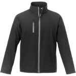 MPG115353 chaqueta softshell para hombre negro tejido de estiramiento mecanico 100 poliester 250 gm2 2