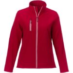 MPG115354 chaqueta softshell para mujer rojo tejido de estiramiento mecanico 100 poliester 250 gm2 b 2