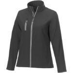 MPG115358 chaqueta softshell para mujer gris tejido de estiramiento mecanico 100 poliester 250 gm2 b 1