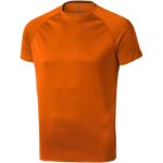 MPG115362 camiseta cool fit de manga corta para hombre naranja malla con un acabado cool fit 100 pol 1