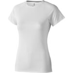 MPG115366 camiseta cool fit de manga corta para mujer blanco malla con un acabado cool fit 100 polie 1