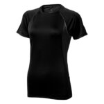 MPG115373 camiseta cool fit de manga corta para mujer negro malla con un acabado cool fit 100 polies 1