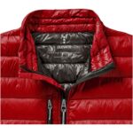 MPG115383 chaqueta ligera de plumon natural de hombre rojo tejido dull cire 20d con acabado repelent 6