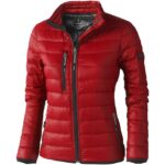 MPG115389 chaqueta ligera de plumon natural de mujer rojo tejido dull cire 20d con acabado repelente 1