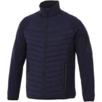 MPG115407 chaqueta aislante hibrida de hombre azul tejido dull cire de poliester 380t con repelente 1