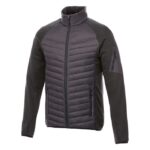 MPG115408 chaqueta aislante hibrida de hombre gris tejido dull cire de poliester 380t con repelente 1