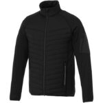 MPG115409 chaqueta aislante hibrida de hombre negro tejido dull cire de poliester 380t con repelente 1