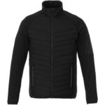 MPG115409 chaqueta aislante hibrida de hombre negro tejido dull cire de poliester 380t con repelente 2