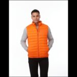 MPG115432 chaleco con aislamiento para hombre naranja tejido dull cire de poliester 380t 100 nylon 3 6