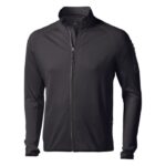 MPG115444 chaqueta de forro con cremallera completa de hombre negro punto con un acabado cool fit 85 1
