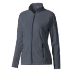 MPG115462 chaqueta de forro con cremallera completa de mujer gris microforro 100 poliester 180 gm2 1