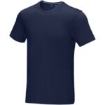 MPG115471 camiseta organica gots de manga corta para hombre azul punto de jersey sencillo 100 algodo 1
