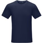 MPG115471 camiseta organica gots de manga corta para hombre azul punto de jersey sencillo 100 algodo 2