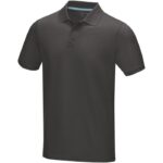 MPG115482 polo organico gots de manga corta para hombre gris punto pique 100 algodon organico con ce 1