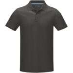 MPG115482 polo organico gots de manga corta para hombre gris punto pique 100 algodon organico con ce 2
