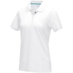 MPG115484 polo organico gots de manga corta para mujer blanco punto pique 100 algodon organico con c 1