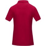 MPG115485 polo organico gots de manga corta para mujer rojo punto pique 100 algodon organico con cer 3