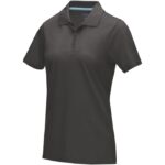 MPG115487 polo organico gots de manga corta para mujer gris punto pique 100 algodon organico con cer 1