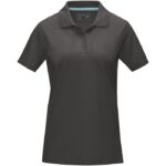 MPG115487 polo organico gots de manga corta para mujer gris punto pique 100 algodon organico con cer 2