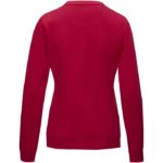 MPG115505 jersey de cuello redondo de grs reciclado organico gots para mujer rojo punto 80 algodon o 3
