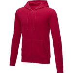 MPG115510 sudadera con capucha y cremallera completa para hombre rojo punto 50 algodon 50 poliester 1