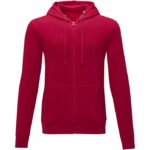 MPG115510 sudadera con capucha y cremallera completa para hombre rojo punto 50 algodon 50 poliester 2