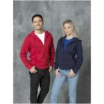 MPG115510 sudadera con capucha y cremallera completa para hombre rojo punto 50 algodon 50 poliester 5