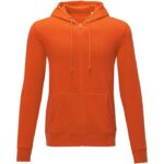 MPG115511 sudadera con capucha y cremallera completa para hombre naranja punto 50 algodon 50 poliest 2