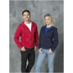 MPG115515 sudadera con capucha y cremallera completa para hombre gris punto 50 algodon 50 poliester 5