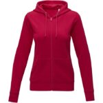 MPG115518 sudadera con capucha y cremallera completa para mujer rojo punto 50 algodon 50 poliester 2 2