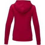 MPG115518 sudadera con capucha y cremallera completa para mujer rojo punto 50 algodon 50 poliester 2 3