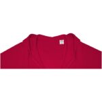 MPG115518 sudadera con capucha y cremallera completa para mujer rojo punto 50 algodon 50 poliester 2 4